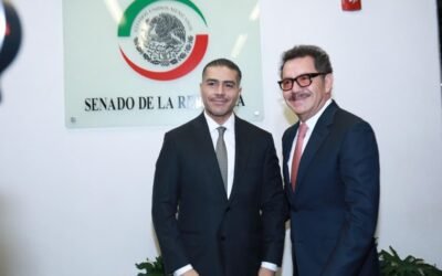 Omar García Harfuch comparece ante la Junta de Coordinación Política del Senado
